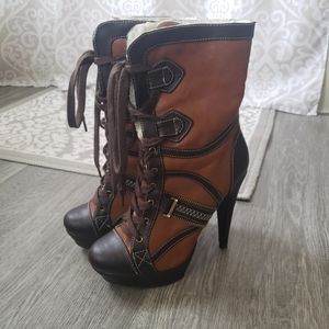 Brown High Heel Boots